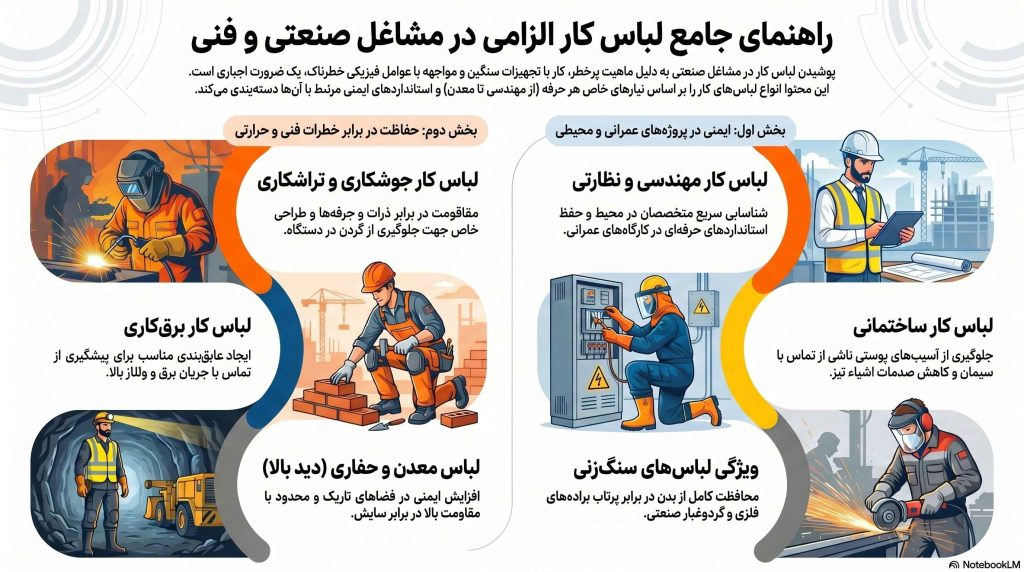 لباس کار بخش خدماتی و تعمیرات