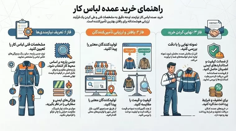 خرید عمده لباس کار از شرکت کسا