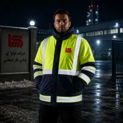 اورکت زمستانی شبرنگ دار