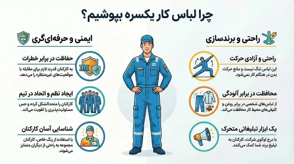 خرید لباس کار یکسره از کسا
